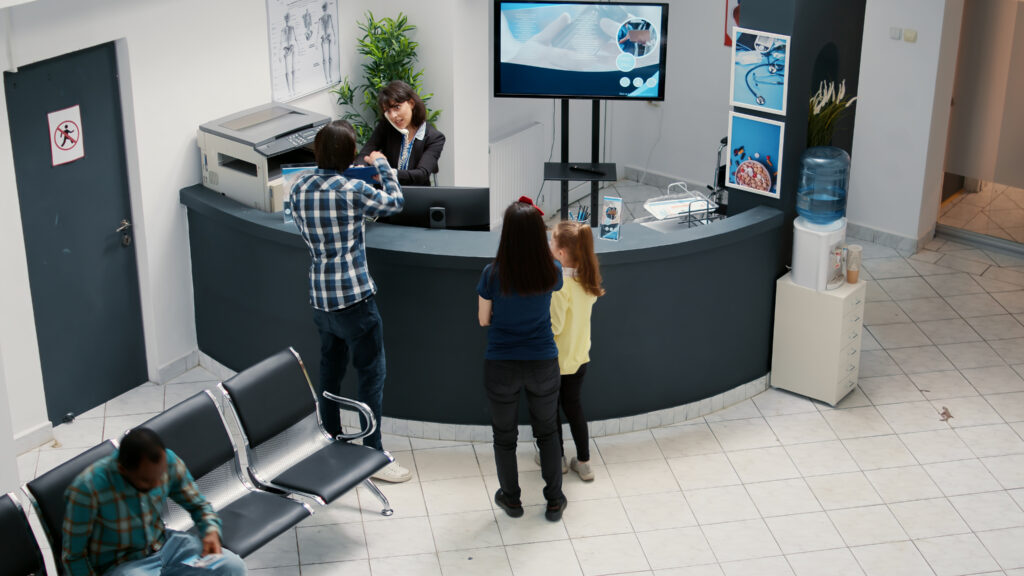 Behind-the-scenes photo of a clinic or business